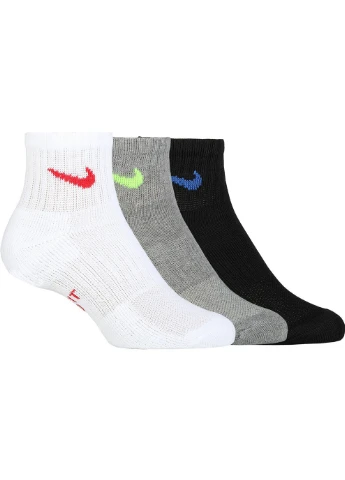 Носки Everyday Cushion Ankle 3-pack black/white/gray Nike (260794553)