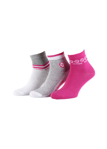 Шкарпетки 3-pack white/pink/gray Sergio Tacchini (260791998)