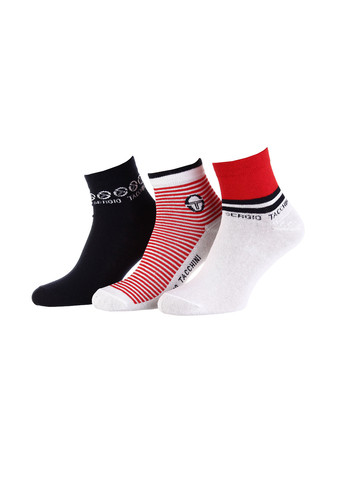 Шкарпетки 3-pack white/red/black Sergio Tacchini (260793444)
