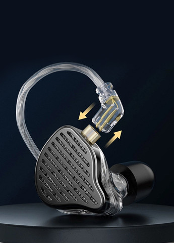 Планарні навушники PR2 з мікрофоном KZ (260946672)