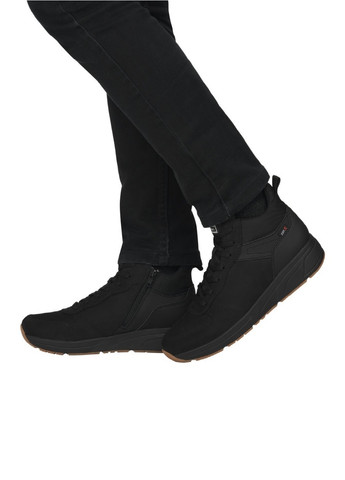 Черные осенние ботинки Rieker