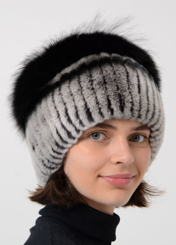Жіноча зимова хутряна шапка із справжнього хутра кролика Меховой Стиль улитка (260947277)