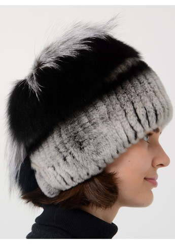 Женская зимняя меховая шапка из настоящего меха кролика Меховой Стиль улитка (260947277)
