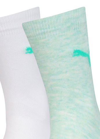 Носки Kids' Classic Socks 2-pack white/light green Puma (260943825)