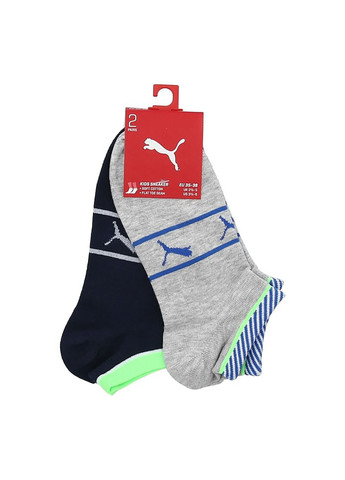 Носки Boys' Sneaker Stripe 2-pack black/gray Puma (260943383)