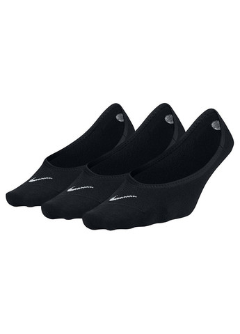 Шкарпетки Women's Everyday Lightweight Footie 3-pack black Nike (260943136)