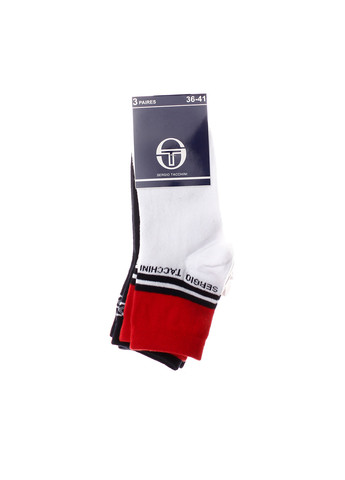 Шкарпетки 3-pack white/red/black Sergio Tacchini (260943032)