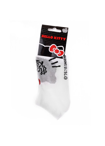 Білі шкарпетки socks 1-pack white gray Hello Kitty логотипи (260944124)
