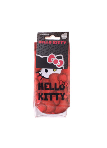 Червоні шкарпетки cachee 1-pack red Hello Kitty логотипи (260943353)