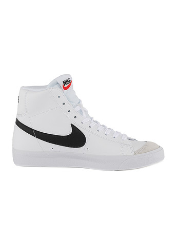 Белые демисезонные детские кроссовки blazer mid '77 (gs) белый Nike