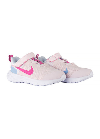 Розовые демисезонные детские кроссовки revolution 6 nn (tdv) Nike