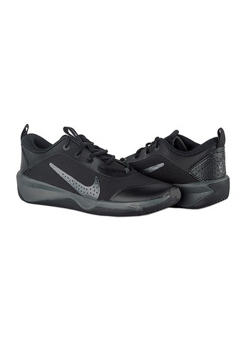 Черные демисезонные детские кроссовки omni multi-court (gs) Nike