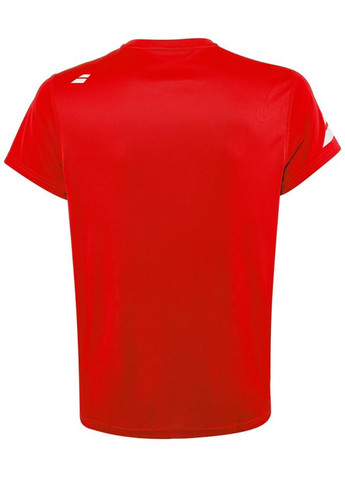 Красная демисезонная футболка дет. core flag club tee boy fiery red Babolat