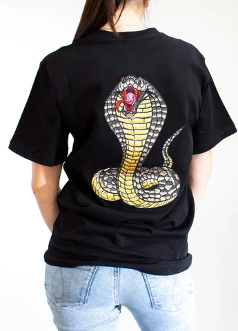 Женская Футболка Big Cobra Black No Brand - (260943489)