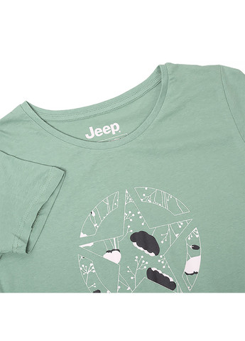 Хаки (оливковая) демисезон женская футболка t-shirt star botanical print j22w хаки Jeep