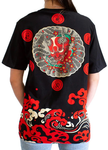 Жіноча Футболка Hannya Wisdom Black No Brand - (260942620)