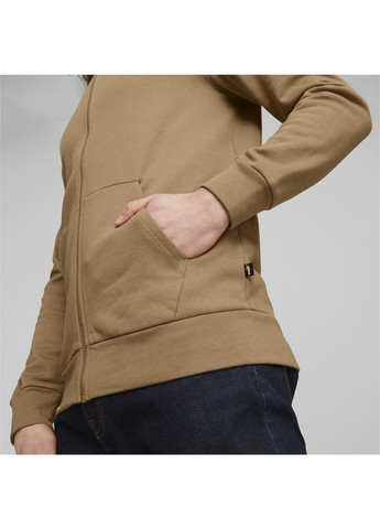 Бежевая демисезонная худи better essentials men’s full-zip hoodie Puma
