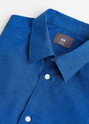 Синяя классическая рубашка H&M