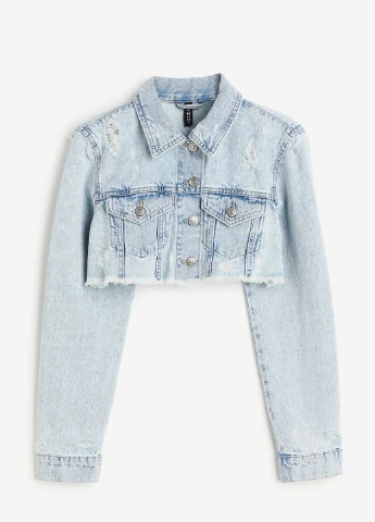 Блакитна демісезонна куртка H&M