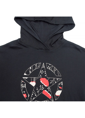 Жіноче Худі HOODED CROPPED SWEATSHIRT STAR Botanical Print Чорний Jeep (260944469)