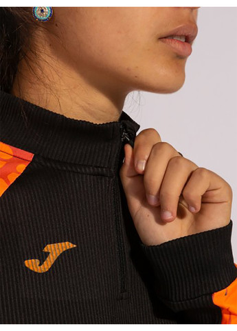 Женская спортивная кофта Elite IX Черный, Оранжевый Joma (260946509)