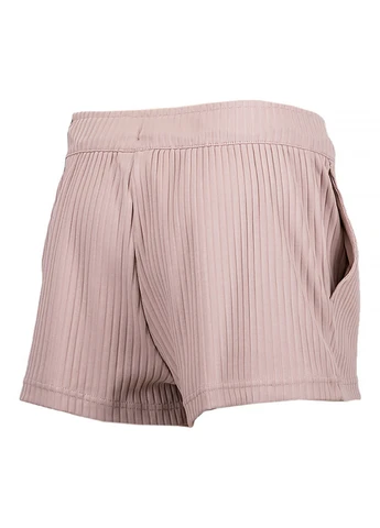 Женские Шорты W NSW RIB JRSY SHORT Бежевый Nike (260946611)
