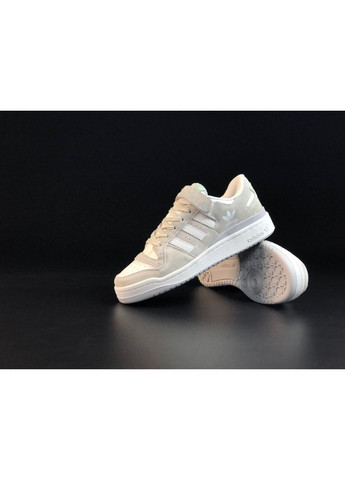Сірі Осінні чоловічі кросівки сірі з білим «no name» adidas Forum Low