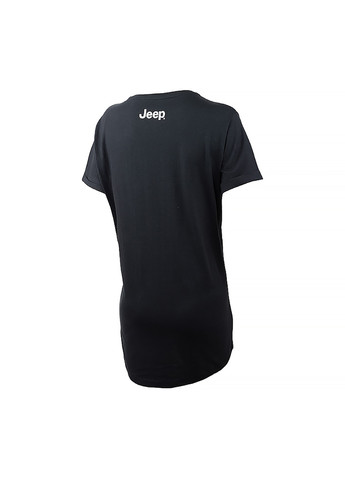 Черная демисезон женская футболка t-shirt oversize star striped print turn черный Jeep