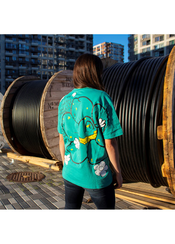 Женская Футболка Wild Flower Green No Brand - (260955675)