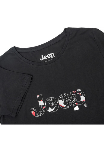 Женская Футболка T-SHIRT Botanical Print J22W Черный Jeep - (260955653)
