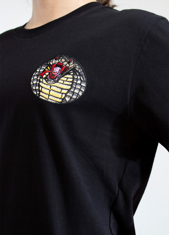Черная демисезон женская футболка big cobra black No Brand