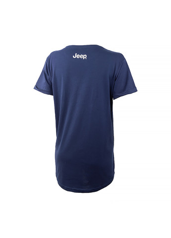 Синяя демисезон женская футболка t-shirt oversize star striped print turn синий Jeep