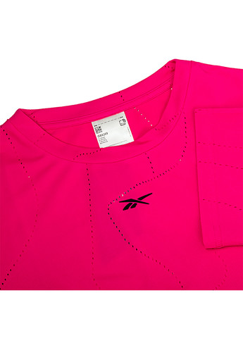 Розовая демисезон женская футболка t ubf perforated tee розовый Reebok