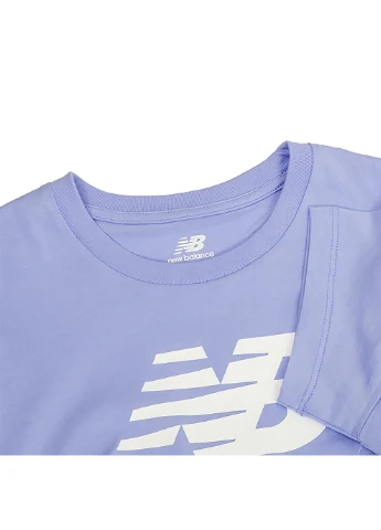 Женская Футболка NB Essentials Stacked Logo Фиолетовый New Balance - (260956354)