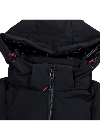 Чорна зимня жіноча куртка jacket long zip hood чорний CMP