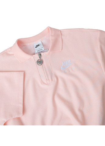 Оранжевая женская футболка-женская футболка w nsw air pique polo оранжевый Nike с логотипом