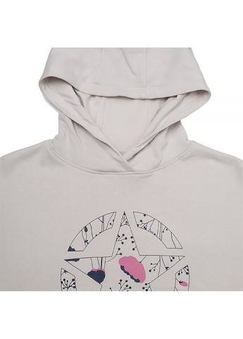 Женское Худи HOODED CROPPED SWEATSHIRT STAR Botanical Print Серый Jeep (260955642)