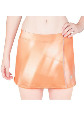 Оранжевая спортивная с логотипом юбка Asics