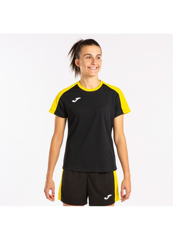 Желтая демисезон футболка eco championship short sleeve t-shirt черный,жёлтый Joma
