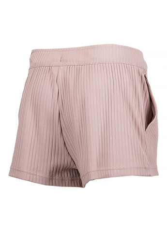 Женские Шорты W NSW RIB JRSY SHORT Бежевый Nike (260955823)