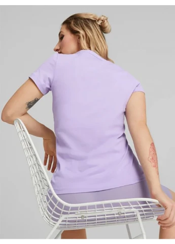 Футболка Ess Logo Tee Vivid Violet Бузковий Puma - (260956892)