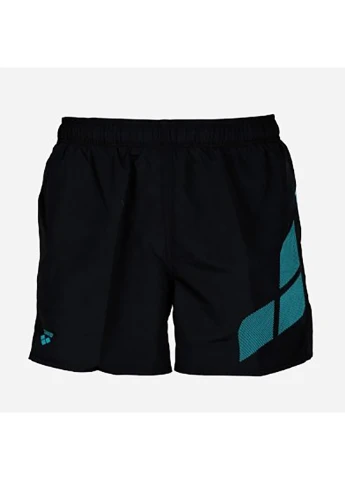 Мужские черные спортивные плавки-шорты для мужчин men's beach short logo черный Arena