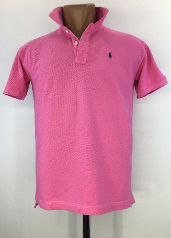 Розовая футболка-поло для мужчин Ralph Lauren однотонная