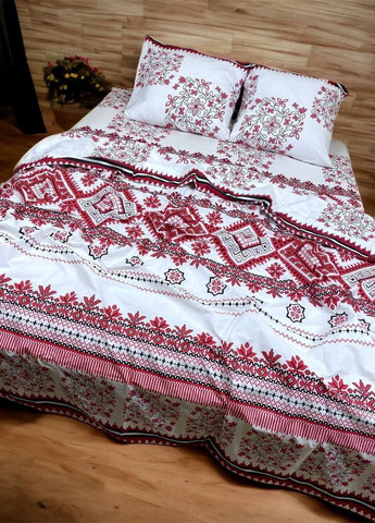 Комплект постельного белья Вишиванка двуспальный 215 х 180 см наволочки 70 х 50 см No Brand (261027561)