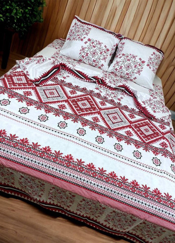 Комплект постельного белья Вишиванка двуспальный 215 х 180 см наволочки 70 х 50 см No Brand (261027561)