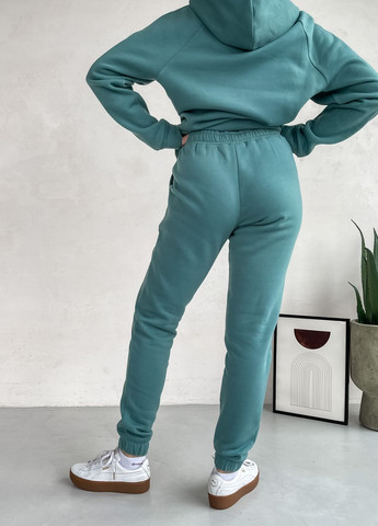 Теплий спортивний костюм на флісі бірюзового кольору 100000176 Merlini Лекко (261241339)