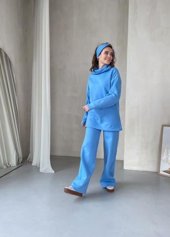 Теплий костюм на флісі блакитного кольору 100000202 Merlini Марсала (261241338)