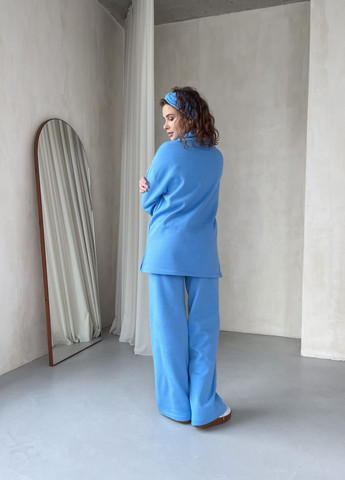 Теплий костюм на флісі блакитного кольору 100000202 Merlini Марсала (261241338)