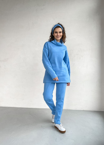 Теплый костюм на флисе голубого цвета 100000192 Merlini Катания (261241326)