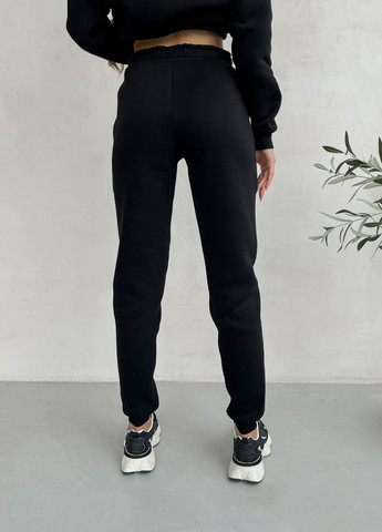Теплий зимовий жіночий спортивний костюм на флисі чорний 100001021 Merlini бордо (261241321)